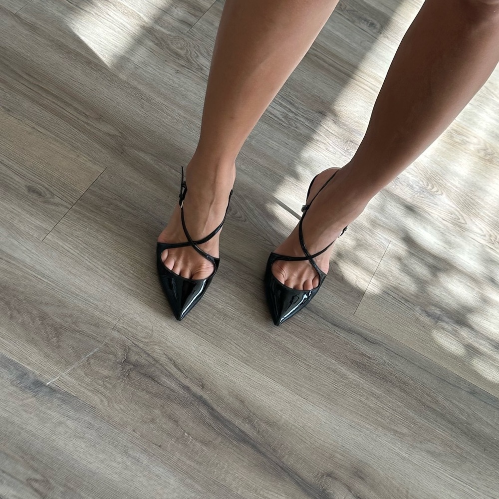 Francesco Russo Vernice Criss Cross Pump
